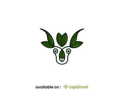 Eco deer logo animal animals brand brand identity branding business company creative creative logo deer deer logo farm health heraldry leaf logo logo for sale logos