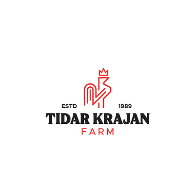 Tidar Krajan Farm abstract logo chicken logo farm logo lineart logo modern logo