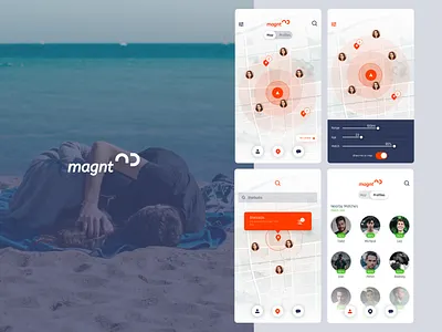 Ai targeted Dating App UX/UI app design branding dating app map mobile app ui user interface ux design uxui