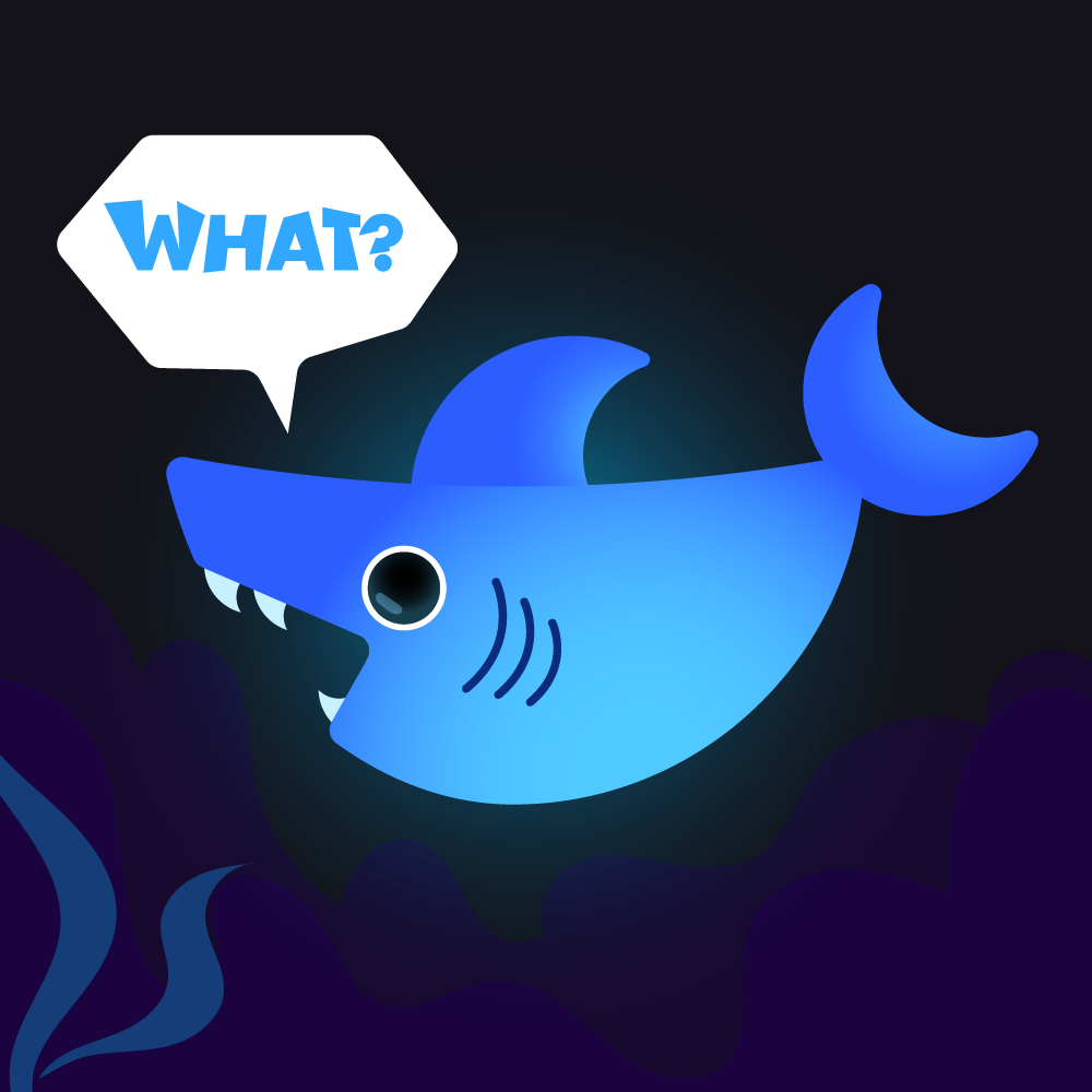 Cute funny cartoon shark cartoon cute design fish icon illustration logo ocean shark