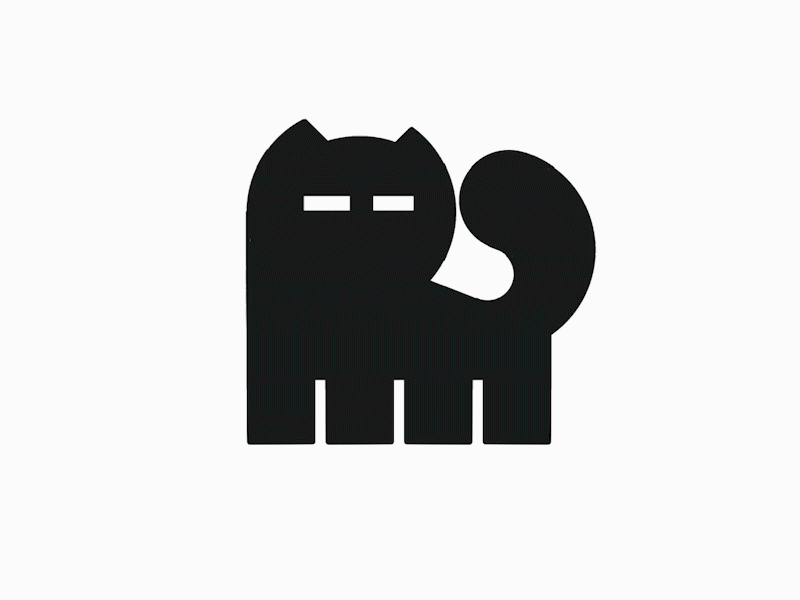 Black cat bookshop logo Royalty Free Vector Image