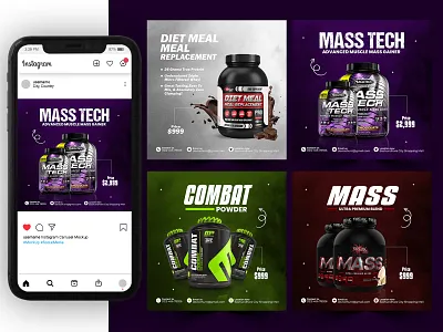 Gym Ads Social Media Post & Product Banner Design branding design fitnessaddict fitnessgym fitnessjourney fitnessloss fitnessmoddle fitspo gymmotivation healthfitfam healthfood strength strong weightloss