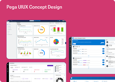 Pega Customer Management System Visual Designs design exprience design pega pega cosmos design system pega ux style guide ux ux research visual design