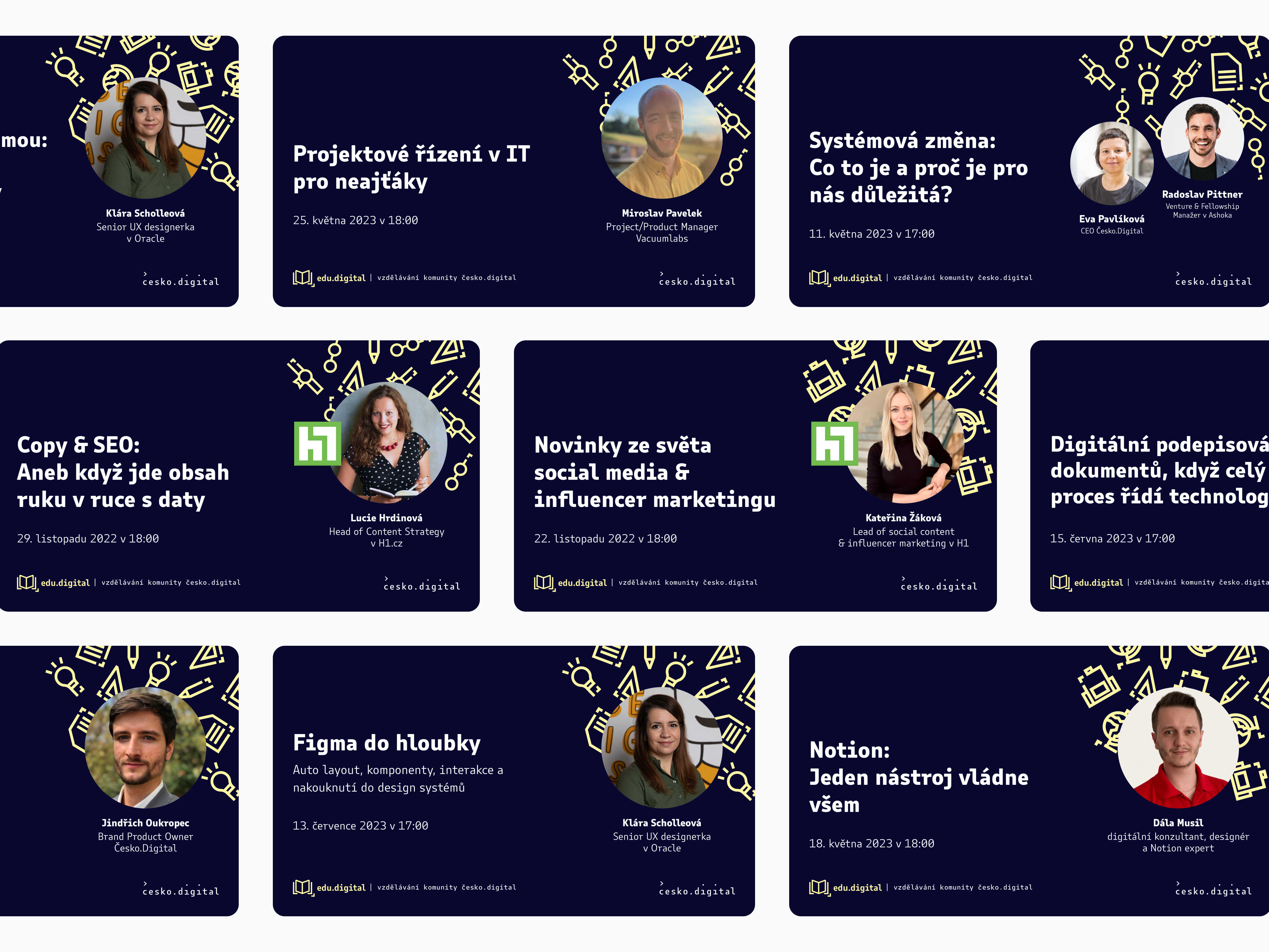Example of edu.digital - Social media banners