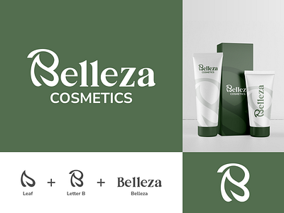 Logo design for "BELLEZA COSMETICS" graphic design logo logo design logo folio logodei