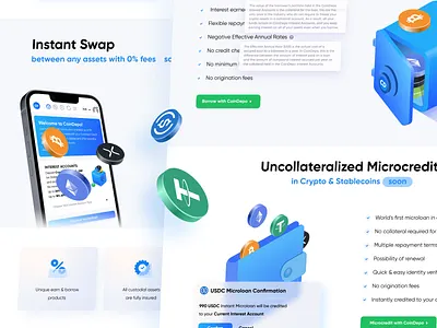 Coin Depo white ver binance clean design crypto services finance investment services simple solution ui user experience user expirie ux