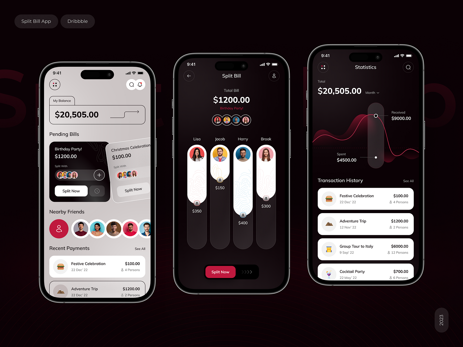 Split Bill App by MindInventory UI/UX for MindInventory on Dribbble