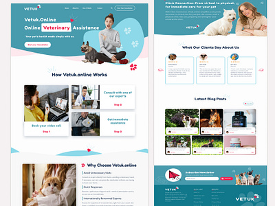 Vets animalcare landingpage petclinic pethealth petvetwebsite veterinarydesign vetuiux vetwebsite webpage