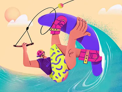 summer vibes drawing illustration