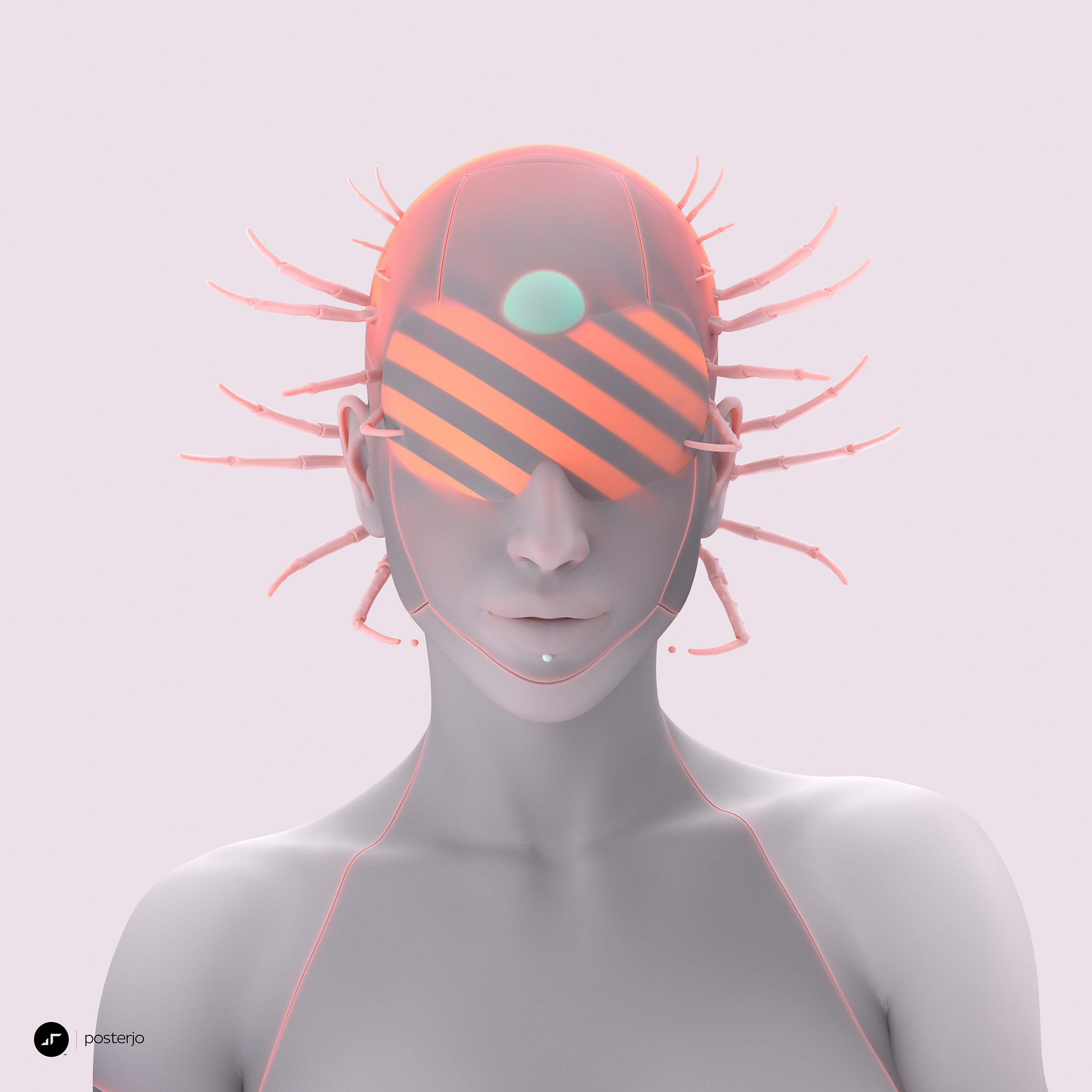 newgen posterjo #152 3d c4d crabs joansterjo posterjo render