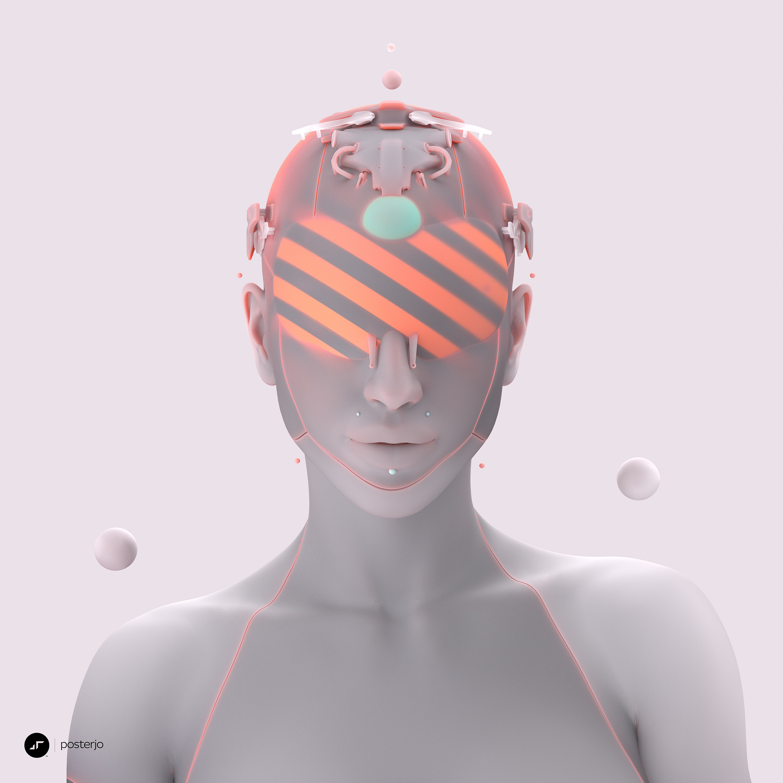 newgen posterjo #153 c4d cinema4d cyberpunk joansterjo octane posterjo render