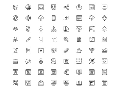 64 Web Design Icons free download freebie icon design icon set icons download vector vector icon web design web icons