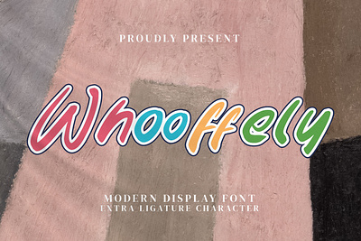 Whooffely - Modern Display Font style