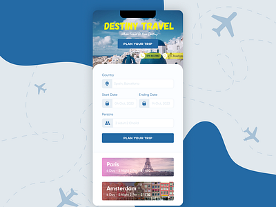 #DailyUI 007 app dailyui design destiny figma travel travelcompany traveling ui