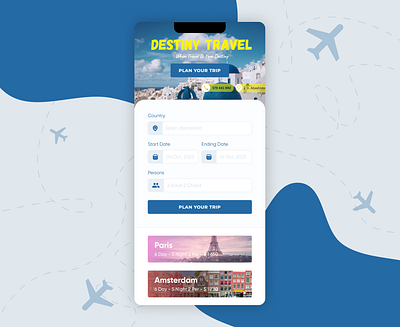 #DailyUI 007 app dailyui design destiny figma travel travelcompany traveling ui