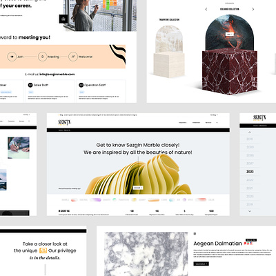 Sezgin Marble: Website branding clean corporate creative design granite italy marble minimal tile ui ux web website