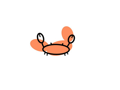 Crab design illustration logo vector