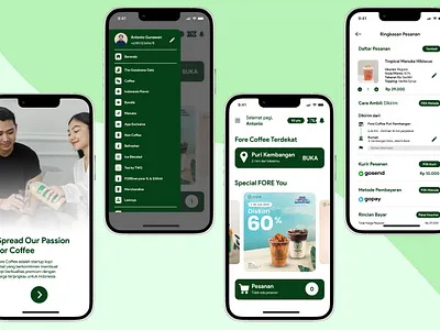 Fore Coffee Apps app coffee apps coffee store apps design mobile ui ui coffee apps ux