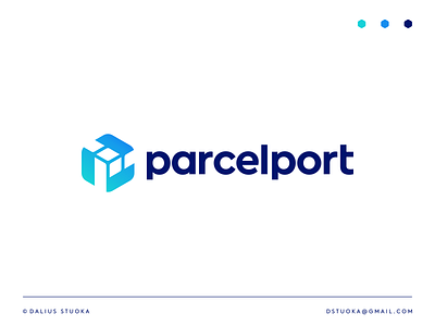 Gradient Logo Design - Hexagon, Cube, Letter P, Logistics box cargo crypto blockchain cube data analytics delivery design designer geometric gradient logo hexagon icon letter p logistics logo logodesign saas software symbol tech technology