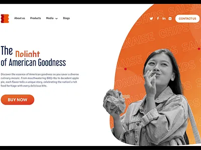 Animated Banner for the Food website Landing page animation banner branding design food graphic design landing page motion graphics ui uidesign uiux uiux design web design website website design