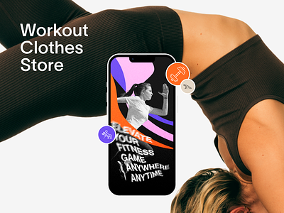 Workout Clothes App app clothing design digital ios minimal online sales shopping sport store ui uidesign workout