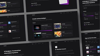 Darkmode Personal Website branding darkmode elegant futuristic minimalist portfolio simple ui website