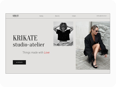 Website design for atelier studio / 03 design figma swiss style ui design web design