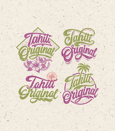 Tahiti Original app brand branding company brand logo company branding company logo design graphic design handmade illustration lettering logo typeface typography ui ux vector vintage vintage badge vintage font