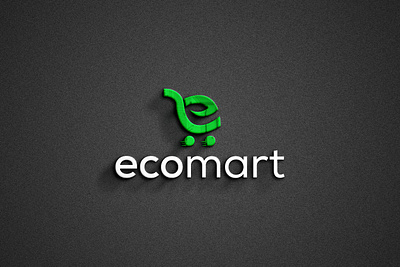 eco mart logo branding design e leaf logo eco logo ecomart logo graphic design illustration logo sakibart vector