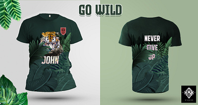 Jungle themed jersey branding design graphic design illustration tshirt typography vector