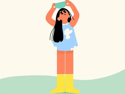 Balance adobe art character colors design digital flat illustration illustrator minimal summer vector visuals