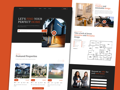 LuxuryEstate | Real Estate Web Design design ui ux