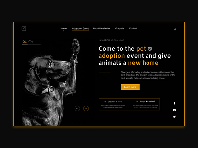 GPetAdopt | Flyer Design for pet adoption company design ui ux