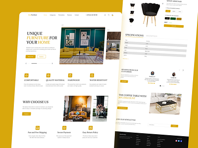 DecoFurniture | E-commerce Web Design design ui ux