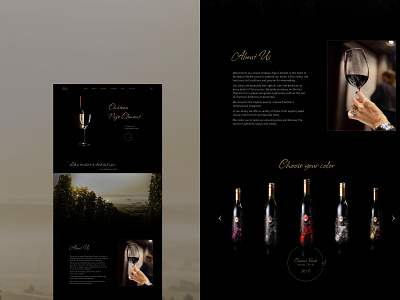 Winery website design / 01 design figma landing page luxury style ui ux web design