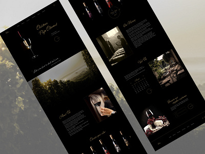 Winery website design / 02 design figma landing page luxury style ui ux web design
