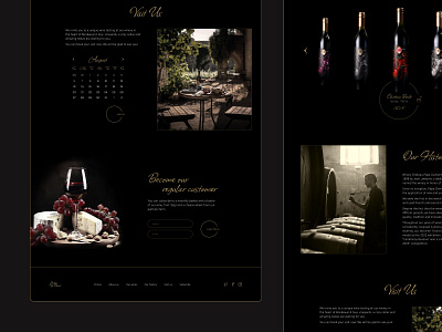 Winery website design / 04 design figma landing page ui ux web design