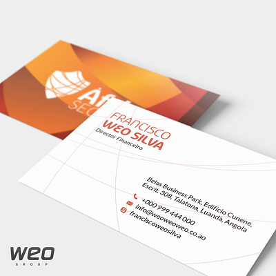 BUSINESS CARDS ÁFRICA SEGUROS branding design graphic design logo