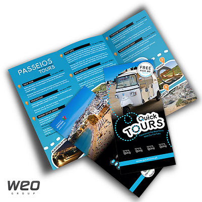 TRIFOLD QUICK TOURS branding design graphic design logo