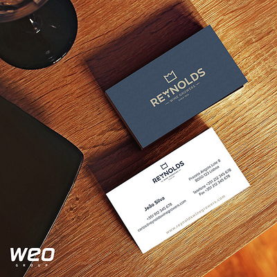 BUSINESS CARDS REYNOLDS WINE GROWERS branding design graphic design logo