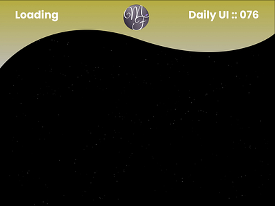 Loading Daily UI 076 after effect animation daily ui design graphic design illustration loading logo moon motion graphics ui ux vector