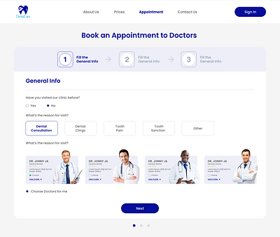 Medical Website Landing Page Design - Book an Appointment. branding graphic design logo ui vector xd