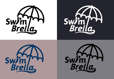 SwimBrella logo client work client work design graphic design illustration logo