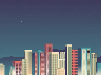 City Buildings Vector art design figma graphic design vector