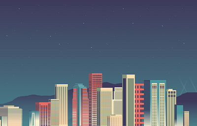 City Buildings Vector art design figma graphic design vector