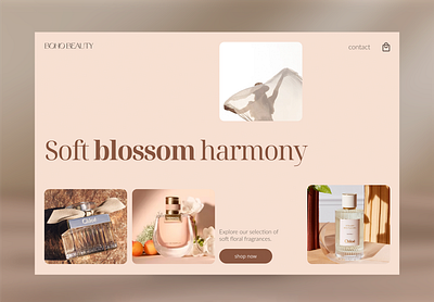 Cosmetic Products Page Design ui webdesign