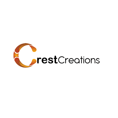 logo design for media company 'crest media & crest creations' logo