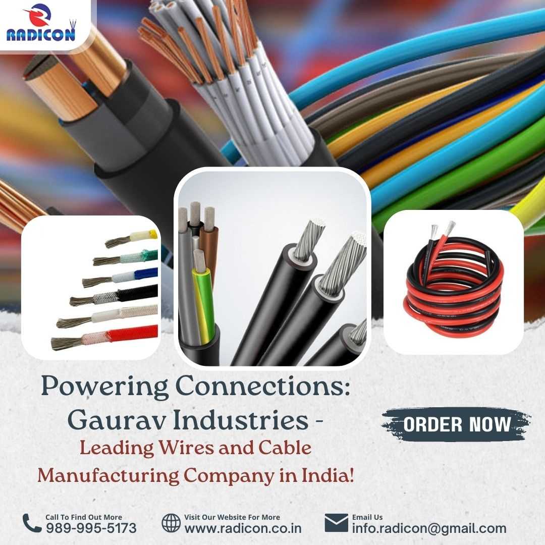 Gaurav Industries Top Wires and Cable Manufacturing Company by Radicon Wires on Dribbble