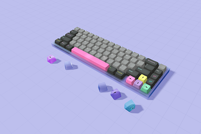 Spline 3d keyboard 3d colorful dracular dracular keyboard glass glass effect keyboard keycap matte mechanical mechanical keyboard spline