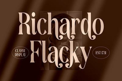 Richardo Flacky Premium Font app branding design graphic design illustration logo typography ui ux vector